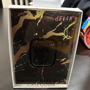 dELiA*s Black and Gold AirPods Case Cover Brand New never used